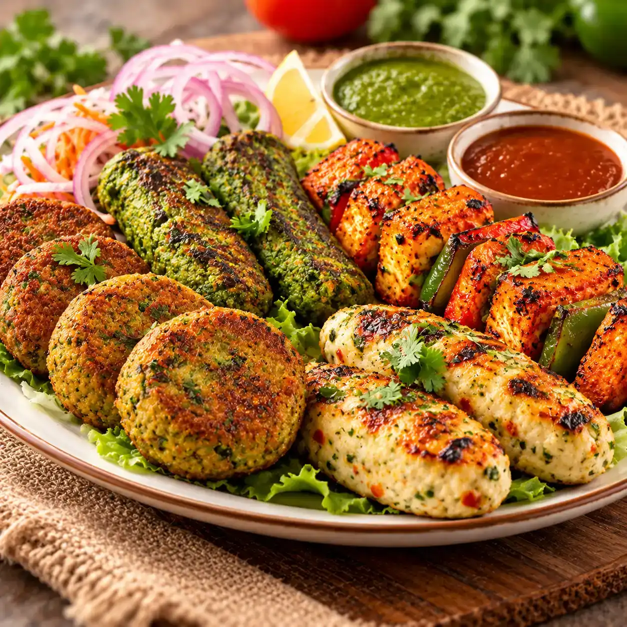 Chefs Special Veg Kebab — 🌿 Chef’s Special Veg Kebabs 🌿 Experience our chef’s delicious blend at Apna Bazar - Eatery